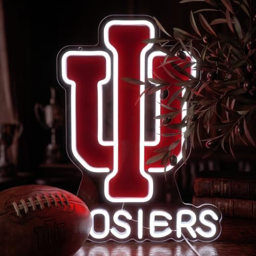 Indiana Sports Light for Game Room Bedroom Dorm Room Gaming Setup Man Cave Party Decoration