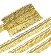 WADORN 10 Yards Double Ruffle Ribbon, 7/8 inch Wide Ruffle Pleated Edge Polyester Ribbons Handmad...