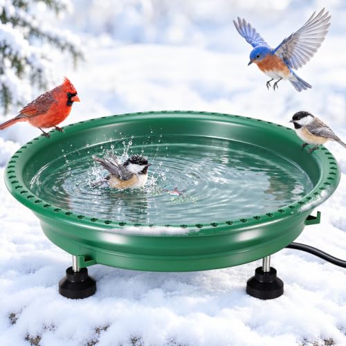 100W Heated Birdbath For Winter