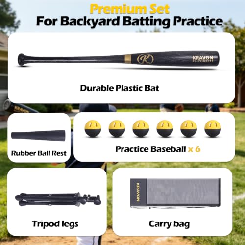 Includes 1 Portable Batting Tees