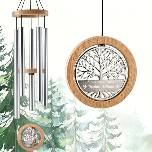 Custom Engraved Name Sympathy Wind Chime