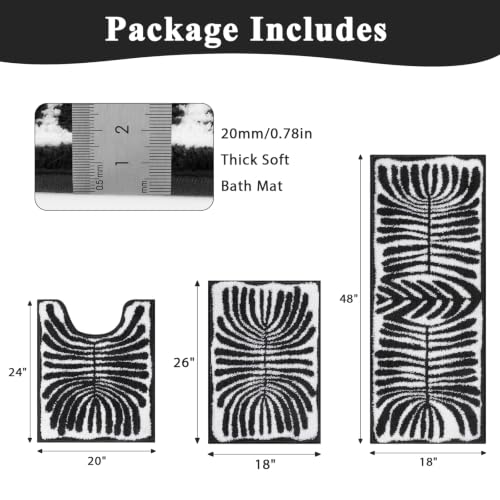 U‑Shaped Rug and Medium Bath Mat