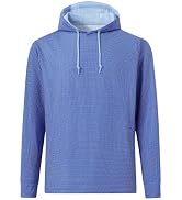 MICHEL ROUEN Mens Hoodies Pullover Golf Lightweight Soft Print Sweatshirt | Contrast Hood with Dr...