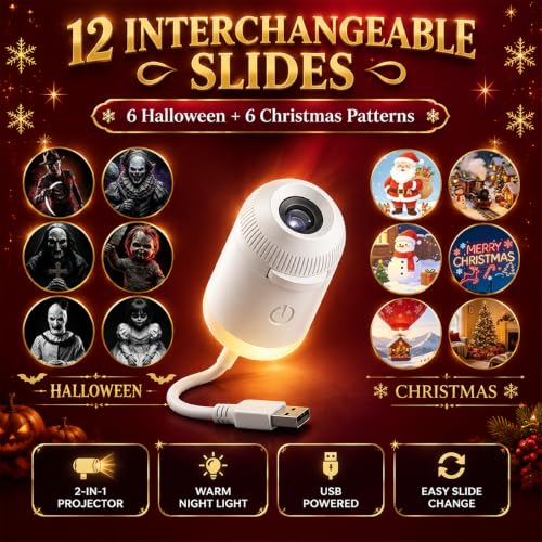 6 Halloween + 6 Christmas Designs