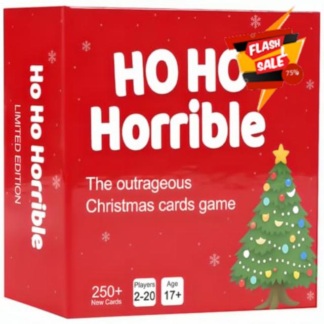 Cards Game Christmas Ho Ho Horrible Santa Gift Hilarious Christmas Holidays                                                          Perfect for White Elephant