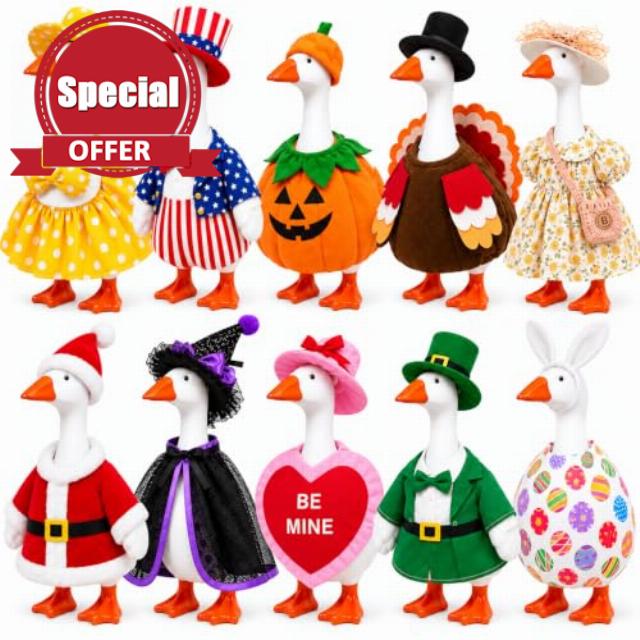 10 Set Desk Goose Outfits 7 Inches