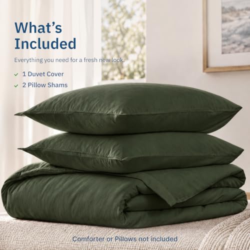 Button Closure & Corner Ties - Olive Gree