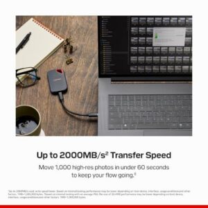Up to 2000MB/s Transfer Speed-New Model                                                          External Solid State Drive
