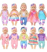 iBayda 4 Pack Fashion 11.5 inch American Toy Prinecess Dolls Playset with Unique Style Outfits Dr...