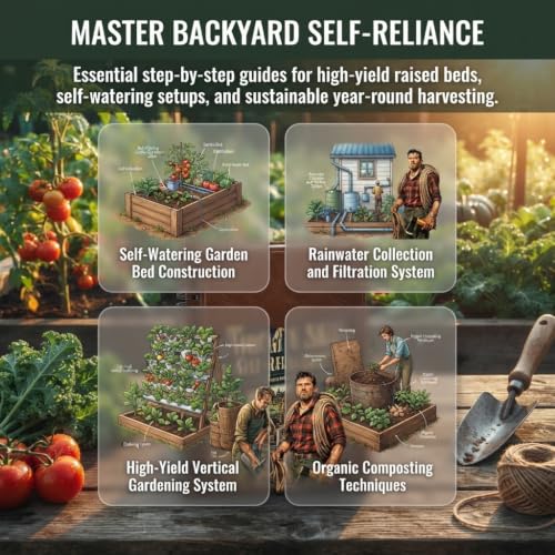 Spiral Bound Illustrated Homesteading & Survival Guide Book for Emergency Preparedness