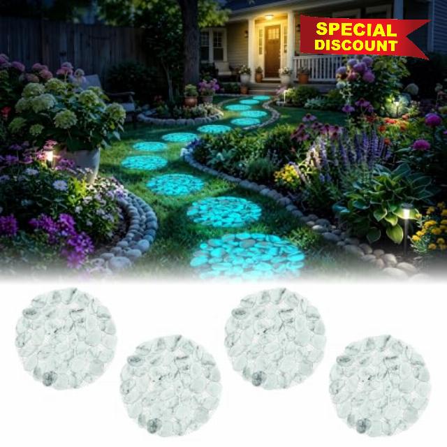 4 Pack Glow in the Dark Stepping Stones