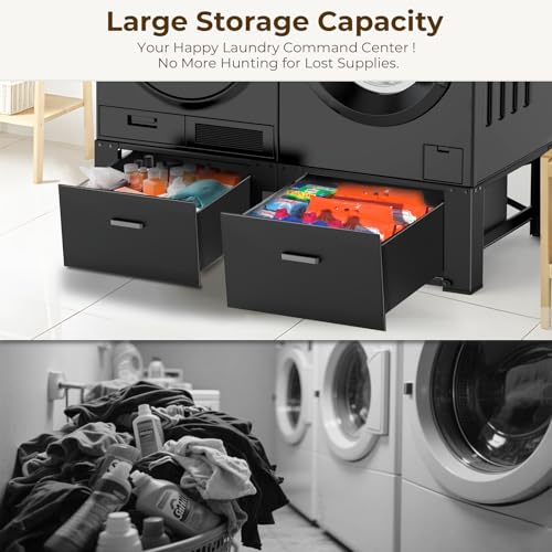 reduces bending and adds storage for washers