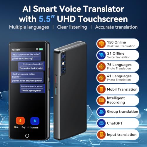 150 Languages Real Time Voice Translator Device