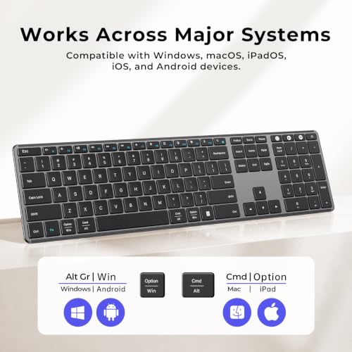 full size keyboard with number pad
