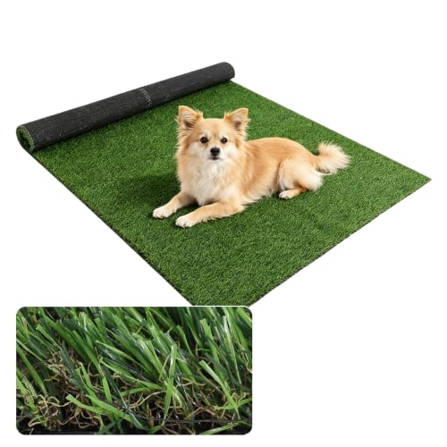 Non-Slip TPR Back Fake Lawn Mat with Drain Holes