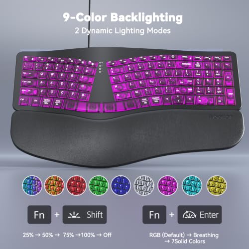 Black 7-color backlight