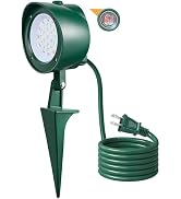 SURAIELEC Halloween Spotlight, 800 LM Outdoor Spot Lights with 4 Color Lenses (Red Green Blue Yel...