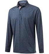 MICHEL ROUEN Long Sleeve Polo Shirts for Men with Collar Dry Fit Soft Athletic Sport Moisture Wic...