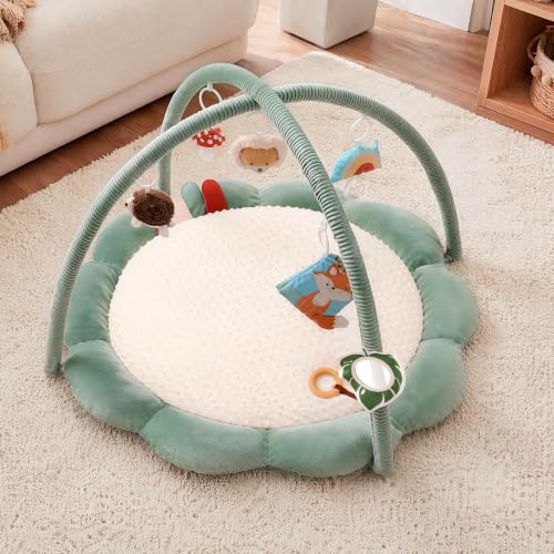 Extra Thick Activity Mat with Sensory Toys Stable