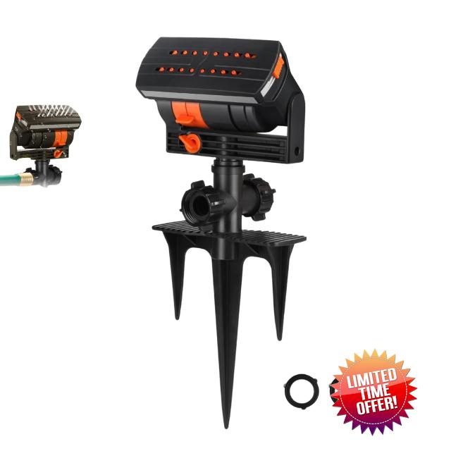 Oscillating Lawn Sprinkler with Adjustable Spray                                                          Yard & Garden Use