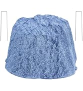 Large Fake Rock Cover for Gas Meter & Septic Tank, 22x14x13.5 Inch Grey Utility Box & Well Pump C...