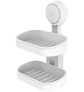 TAILI Suction Corner Shower Caddy, Bathroom Shelf Storage Basket Wall Mounted Organizer for Shamp...