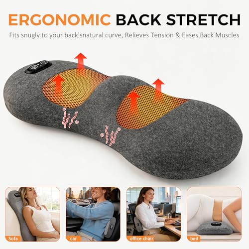 2600mAh Rechargeable Portable Electric Lumbar Pillow