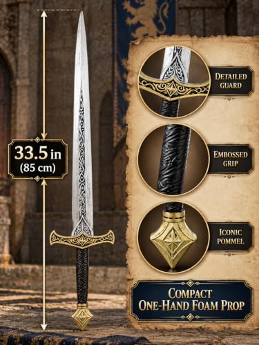 33.5 Inch Long Costume Prop for Adults & Teens Ornate guard