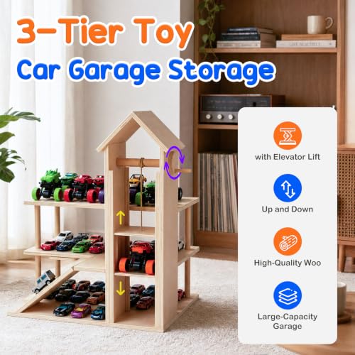 1/64 Scale Diecast Toy Car Organizer Shelf