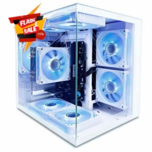 suevery Prebuilt Desktop PC Tower Computer AMD Ryzen5 WiFi6                                                          DDR4 16G RAM