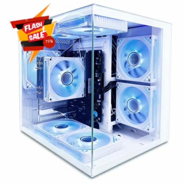 suevery Prebuilt Desktop PC Tower Computer AMD Ryzen5 WiFi6                                                          DDR4 16G RAM