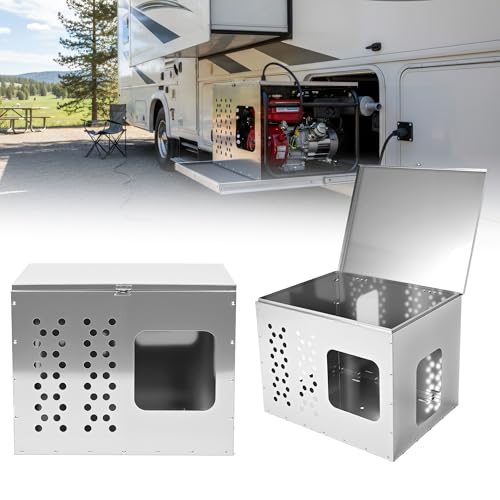 28" x 22" x 22" Storage Enclosure Waterproof Generator Housing with Ventilation Holes & Lockable Design for Outdoor