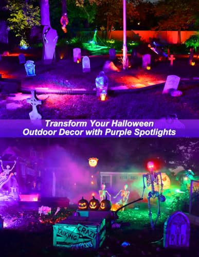 400-405nm LED Purple Landscape Spotlights Plug-in