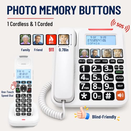 Phones for Seniors Big Button Phone for Seniors with Caller ID