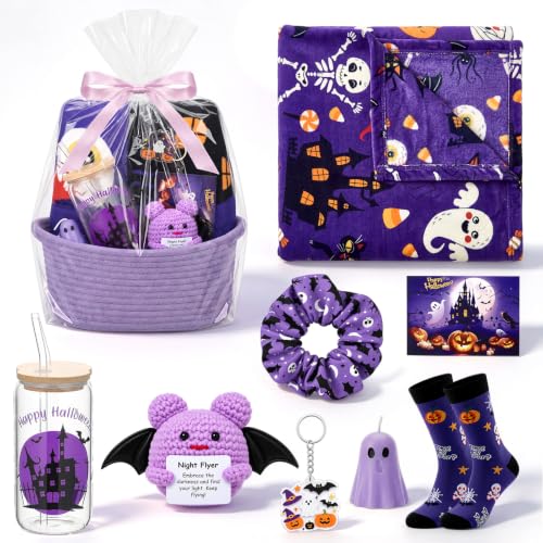 Purple Halloween Present Basket Kit