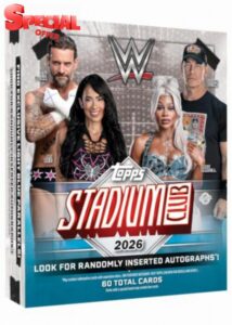 2026 Topps Stadium Club WWE - Factory Sealed - Mega Box