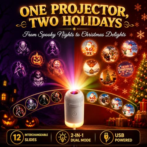 Window Projection Light with 12 Slides