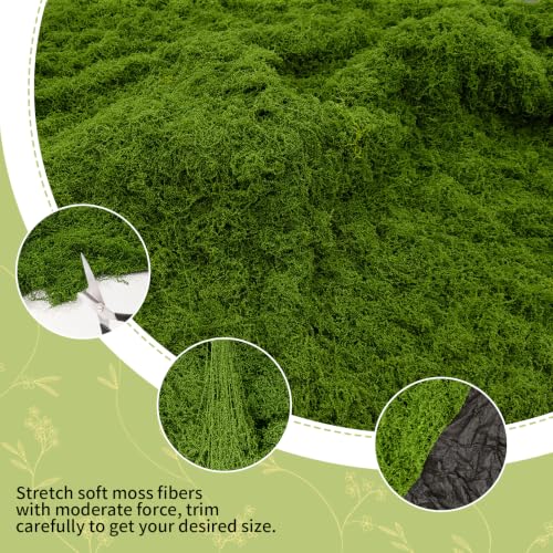 20 x 79 Inch 2 Pack Fake Moss Mat
