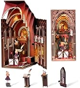 CCCDF Book Nook Kit, Booknook Kit with Dust Cover for Adult DIY Miniature House Kit 3D Wooden Puz...