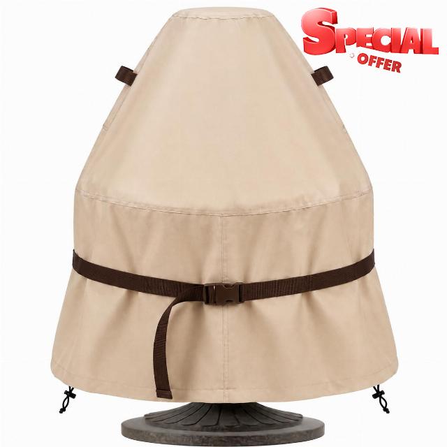 Fountain Cover 48'' x 68'' Waterproof 600D Patio Fountain Protective Cover                                                          outdoor use