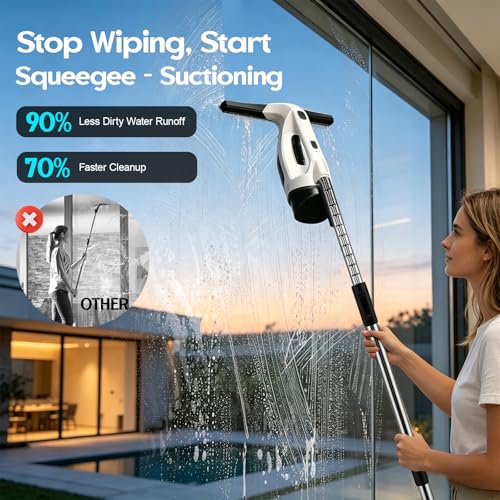 Long Handle Squeegee for Shower Glass