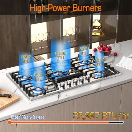 5 Sealed Burners