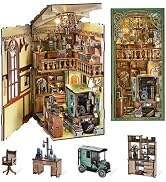 CCCDF DIY Book Nook Kit, Miniature Dollhouse Booknook Kit, 3D Wooden Puzzle Bookend Bookshelf Ins...