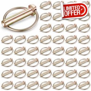 50 Pcs Lynch pin Locking Hitch 7/16 x 1-3/4 Inches                                                          Tractor Pins
