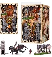 CCCDF Book Nook Kit, DIY Miniature Dollhouse Kit Tiny House Mini Booknook Craft Bookshelf Decor, ...