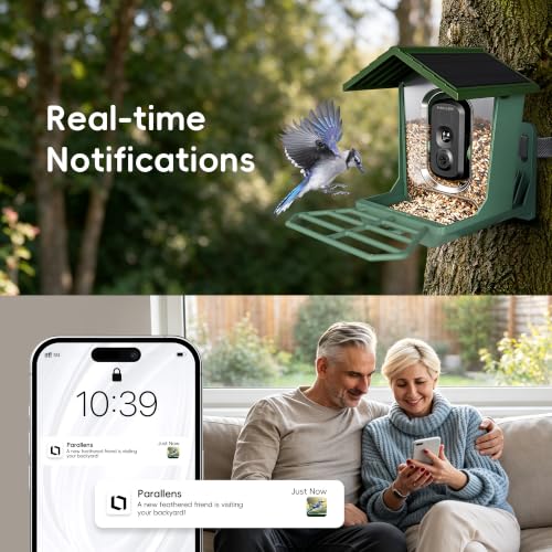 Birdhouse Cam for Outdoor Backyard Birdwatching Gif