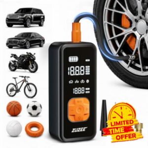 Tire Inflator Portable Air Compressor with Digital Gauge