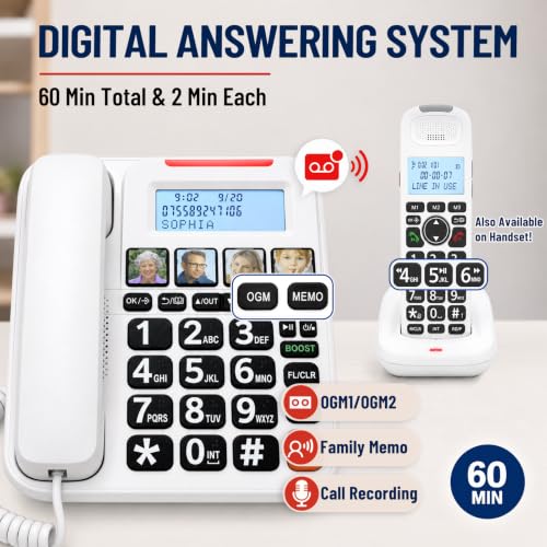 One-Touch Speed Dial & Blind-Friendly