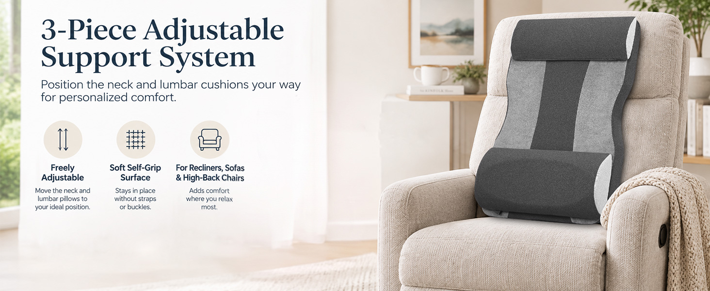 lumbar support pillow for recliner