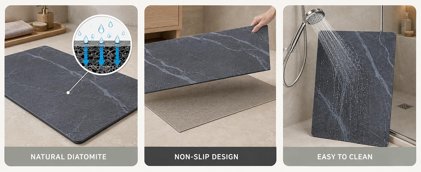 bathroom stone mat quick dry